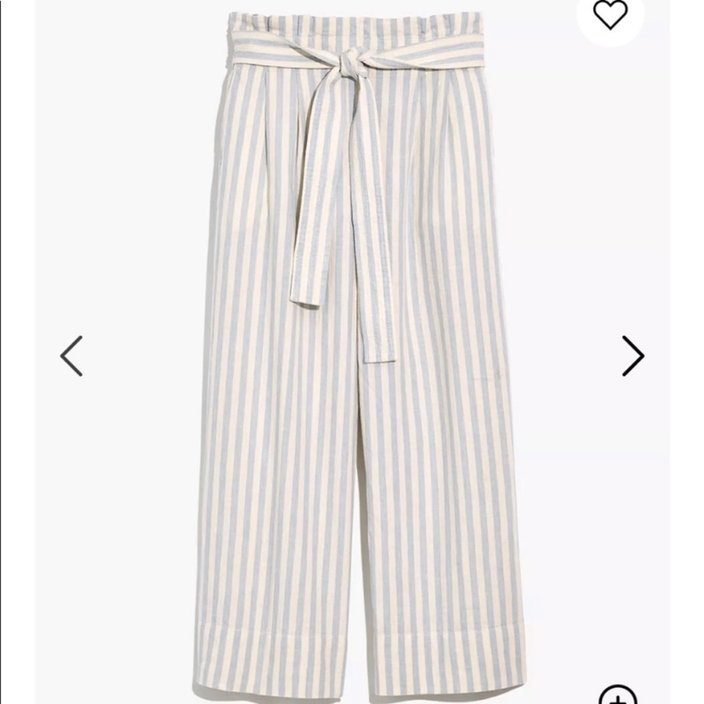 ❗️last chance❗️Madewell Huston tie waist crop paper bag pants - Picture 2 of 3